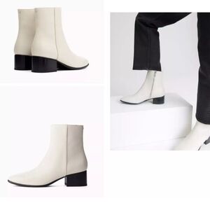 Rag & Bone Aslen Mid Boot Antique White Sz EU 39 US 8.5 & 9 $475 NIB